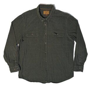 Outdoor Life Forest Green Hiking Gorpcore Button Up Shirt - XXLT